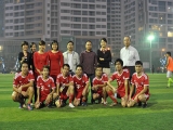 Đá bóng giao hữu với chi nhánh VVFC Hà Nội